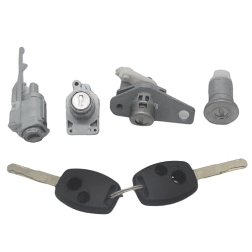 Fit for H0NDA CIVIC 06-08 AL243 ZÜNDSCHLOSS TÜRSCHLOSS BARREL KOFFERRAUMSCHLOSS TANKDECKELSCHLOSS 2-TASTEN-SCHLÜSSEL(4PCS-2B) von Tianwu03