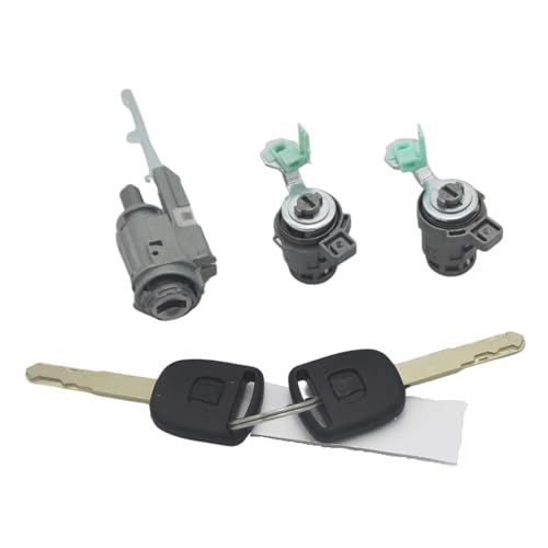 Fit for H0NDA CRV 2003-2006 3 STÜCKE VOLLE SCHLOSSSATZ ZÜNDSCHALTER TÜRSCHLOSS BARREL MIT 2 SCHLÜSSEL von Tianwu03