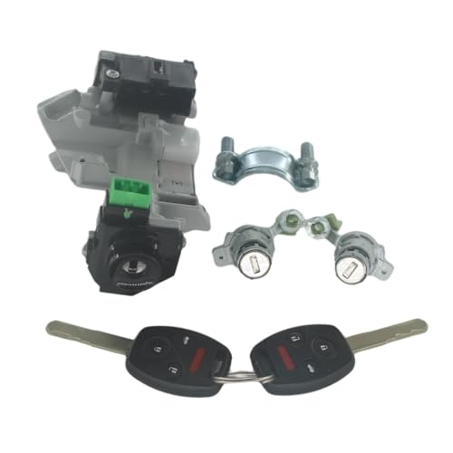 Fit for H0NDA CRV 2003-2006 AL138 KOMPLETTE LOCK SET ZÜNDSCHALTER TÜRSCHLOSS BARREL MIT 2 SCHLÜSSEL(3-Panic Button Keys) von Tianwu03