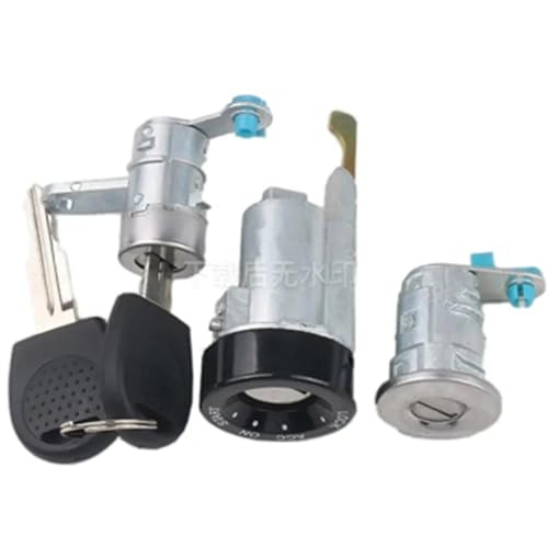 Passend for 2010–2014 Chevr0let Sail mit 2-teiligem Schlüssel OEM Auto Vollauto-Schließzylinder Zündung + Kofferraum + Türschlosskern von Tianwu03