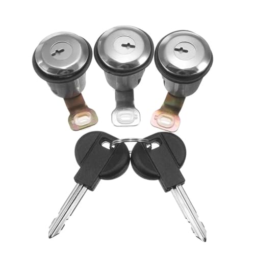 Passend for Citroen Xsara for Peugeot mit 2 Schlüsseln OE: 252522 9170.G3 9170.CW OEM Auto Türschloss Zylinderlauf von Tianwu03