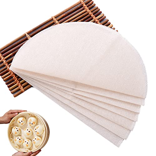 Tianyis 10 Stück Dampfer Baumwolltuch, Dampfer Matte, Dampfer Papiermatte, Wiederverwendbare Baumwolle Dampfer Tuch, Dampfer Mesh Pad, Küche Dampftuch für Dampfkörbe, Dampfkocher, Dim Sum, 28cm Tianyis 10 Stück Dampfer Baumwolltuch, Dampfer Matte, Dampfer Papiermatte, Wiederverwendbare Baumwolle Dampfer Tuch, Dampfer Mesh Pad, Küche Dampftuch für Dampfkörbe, Dampfkocher, Dim Sum, 28cm von Tianyis