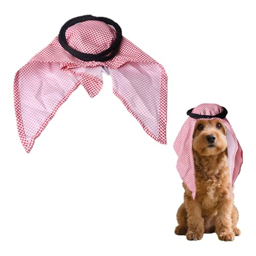 TiaoBug Arabischer Kopfwickel für Haustiere Niedlicher Hut im Nahost-Stil für Katzen und Hunde Halloween Weihnachtsfeier Festival Cosplay Accessoire Typ B One Size TiaoBug Arabischer Kopfwickel für Haustiere Niedlicher Hut im Nahost-Stil für Katzen und Hunde Halloween Weihnachtsfeier Festival Cosplay Accessoire Typ B One Size von TiaoBug