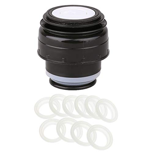 TiaoBug Isolierflasche Thermosflasche Deckel mit 10Pcs Silikondichtungen O-Ringe Dichtungen 4.5cm/5.2 cm Durchmesser Ersatzdeckel Auslaufsicher A Deckel und Dichtung Durchmesser 4.5cm von TiaoBug