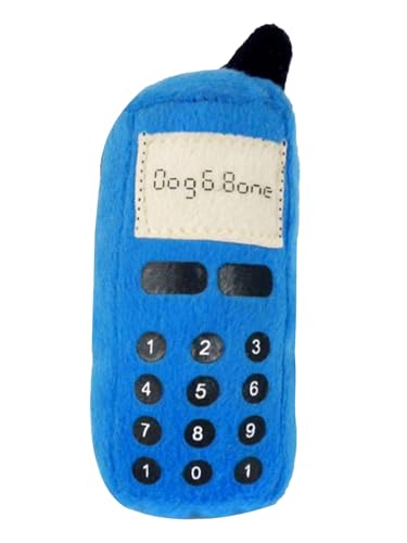 TiaoBug Lustiges langlebiges Hunde Spielzeug in Handy-Form Plüschpuppe mit Quietschefunktion Kauspielzeug für Haustiere Blau One Size TiaoBug Lustiges langlebiges Hunde Spielzeug in Handy-Form Plüschpuppe mit Quietschefunktion Kauspielzeug für Haustiere Blau One Size von TiaoBug