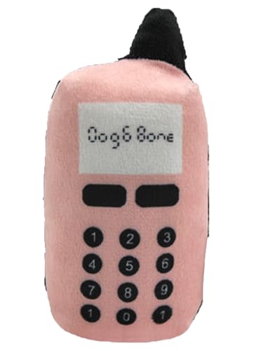 TiaoBug Lustiges langlebiges Hunde Spielzeug in Handy-Form Plüschpuppe mit Quietschefunktion Kauspielzeug für Haustiere Rosa One Size TiaoBug Lustiges langlebiges Hunde Spielzeug in Handy-Form Plüschpuppe mit Quietschefunktion Kauspielzeug für Haustiere Rosa One Size von TiaoBug