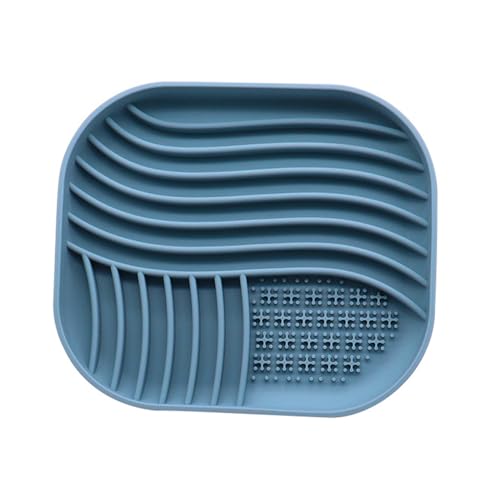TiaoBug Silicone Anti-Schlingnapf für Hunde Interaktiver Puzzle-Futternapf mit Rutschsicherung gesunde Ernährung Blau One Size von TiaoBug