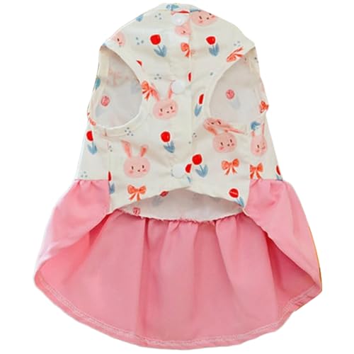 TiaoBug Sommerliches Prinzessinnenkleid mit Geschirr Ärmelloses Hundekleid mit D-Ring für Yorkies Teddyhunde Rosa XL TiaoBug Sommerliches Prinzessinnenkleid mit Geschirr Ärmelloses Hundekleid mit D-Ring für Yorkies Teddyhunde Rosa XL von TiaoBug