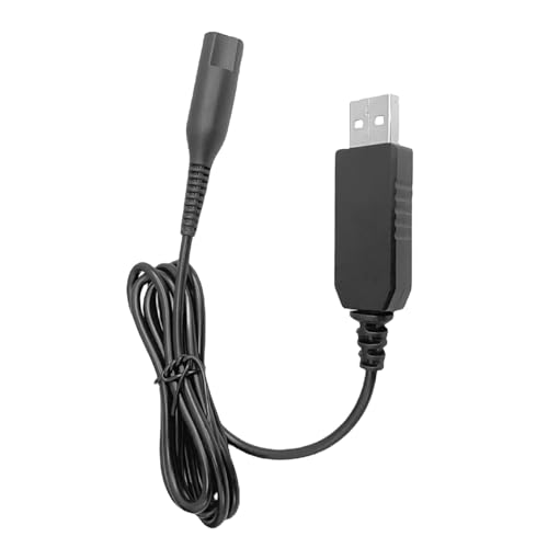 Tiardey 12V USB-Rasierer-Ladegerät für Braun-Rasierer, Ladekabel, 301S3, S5, S6, S7, S8, S9-Serie, Herren-Elektrorasierer Braun von Tiardey