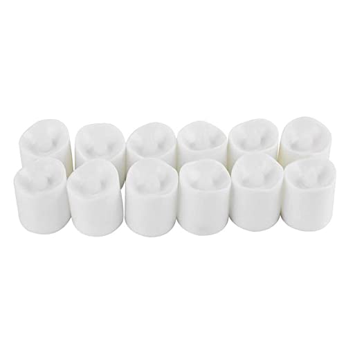 Tiardey 12pcs LED-Teelicht-Kunststoffkerzen-Licht,hell flackernde Teelichter für Saison- und Festivalfeiern - kühles Wei Tiardey 12pcs LED-Teelicht-Kunststoffkerzen-Licht,hell flackernde Teelichter für Saison- und Festivalfeiern - kühles Wei von Tiardey