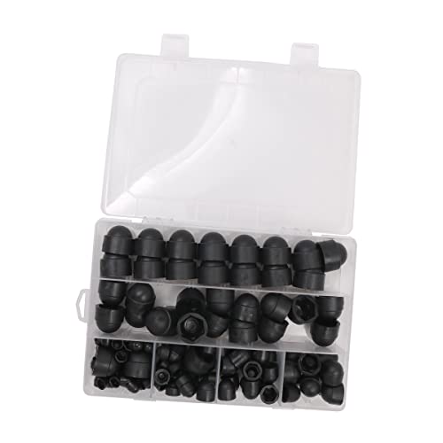 Tiardey 145-teiliges Kunststoff-Hutmuttern-Set Sechskantmutternabdeckung M4 M5 M6 M8 M10 M12 Mutternabdeckung mit Aufbewahrungsbox für Sechskantschrauben Tiardey 145-teiliges Kunststoff-Hutmuttern-Set Sechskantmutternabdeckung M4 M5 M6 M8 M10 M12 Mutternabdeckung mit Aufbewahrungsbox für Sechskantschrauben von Tiardey