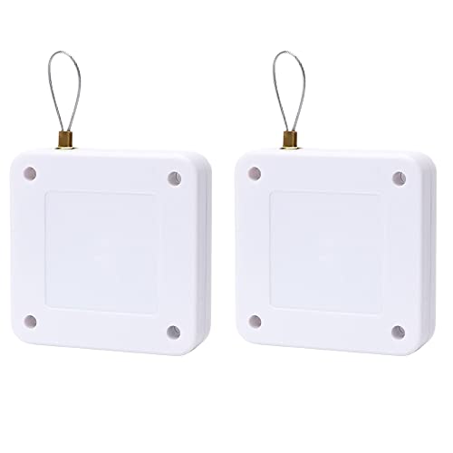 Tiardey 2 Stück Weiß Multifunktionaler, lochfreier automatischer Sensor-Türschließer-Kit, Auto-Türschließer für Wohngebäude mit Kordelzug - 120 cm / 47 Zoll Tiardey 2 Stück Weiß Multifunktionaler, lochfreier automatischer Sensor-Türschließer-Kit, Auto-Türschließer für Wohngebäude mit Kordelzug - 120 cm / 47 Zoll von Tiardey