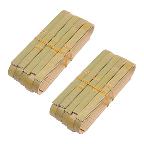 Tiardey 20 STÜCKE Bambuszange Toastzange Natürliche Holzzange zum Kochen - Länge 10 cm von Tiardey