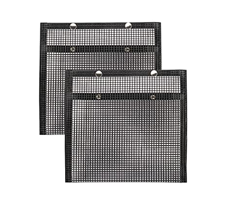 Tiardey 2pcs 8.6x10.6 Zoll Grill Mesh Bag, Antihaft-Backbeutel Grillen Backen Hochtemperaturbeständig, Wiederverwendbar für Picknick-Grill im Freien Tiardey 2pcs 8.6x10.6 Zoll Grill Mesh Bag, Antihaft-Backbeutel Grillen Backen Hochtemperaturbeständig, Wiederverwendbar für Picknick-Grill im Freien von Tiardey