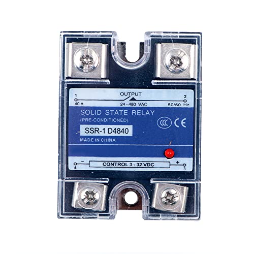 Tiardey 3-32VDC Halbleiterrelais DC-Steuerung AC-Eingangslast 24-480VDC Steuerrelais mit LED-Arbeitsstatusanzeige - 25A Tiardey 3-32VDC Halbleiterrelais DC-Steuerung AC-Eingangslast 24-480VDC Steuerrelais mit LED-Arbeitsstatusanzeige - 25A von Tiardey