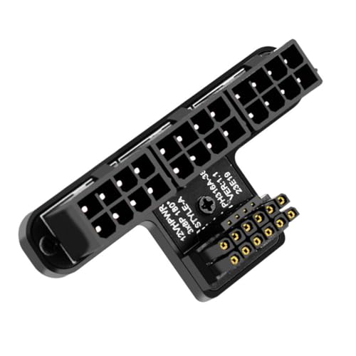 Tiardey 3x8Pin auf ATX3.0 12VHPWR 12+4Pin Adapter ATX 3x8Pin auf 12+4Pin 600W 180 Grad Servolenkungsstecker für Grafikkarten der Serie 40 (Schwarz) von Tiardey