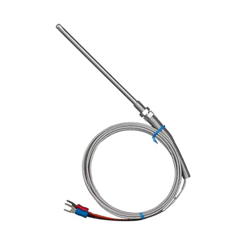 Tiardey 5M Typ K Thermoelement-Sendersonde Typ M8-Gewinde Metallabschirmungsdraht Temperaturthermistor Temperatursensor von Tiardey