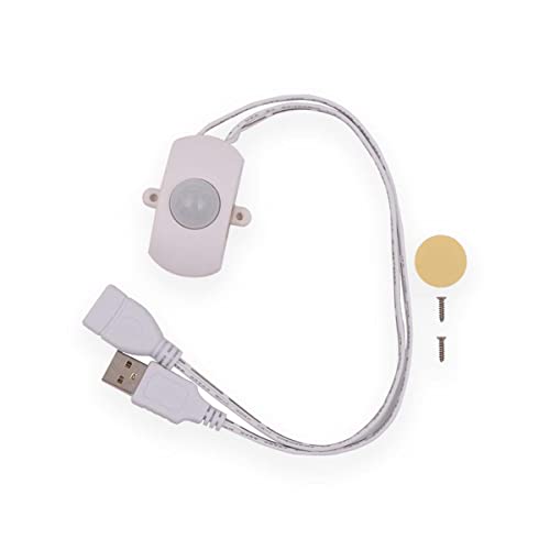 Tiardey Bewegungssensor-Schalter 5A USB 5-24V Mini-LED-Streifen Automatischer Sensorschalter für LED-Streifenlicht von Tiardey