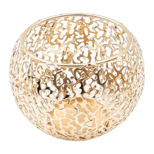 Tiardey Goldene Laterne Votivkerzenhalter Kerzenständer Taper Sconces von Tiardey