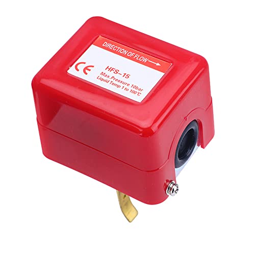 Tiardey SPDT R3/4 Flüssigwasser lsensorsteuerung Automatischer Paddel-Durchflussschalter 15A 250V IP54 von Tiardey
