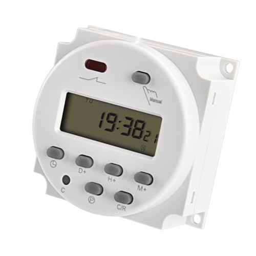 Tiardey Strom-Timer-Schalter, Licht-Timer-Schalter, Zentralheizungs-Timer, programmierbarer Timer-Relaisschalter – AC 220 V, 16 A Tiardey Strom-Timer-Schalter, Licht-Timer-Schalter, Zentralheizungs-Timer, programmierbarer Timer-Relaisschalter – AC 220 V, 16 A von Tiardey
