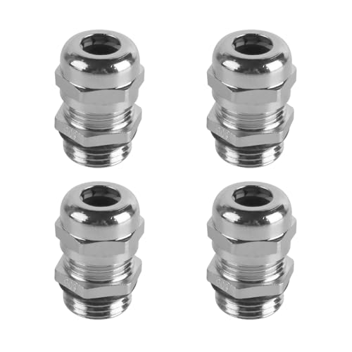 Tiardey Stück M16 Kabelverschraubung PG9 Metall Wasserdicht Einstellbare Kabelverbinder für Kabel mit 4-8 mm Durchmesser Langlebige Messingdrahtverschraubungen Tiardey Stück M16 Kabelverschraubung PG9 Metall Wasserdicht Einstellbare Kabelverbinder für Kabel mit 4-8 mm Durchmesser Langlebige Messingdrahtverschraubungen von Tiardey