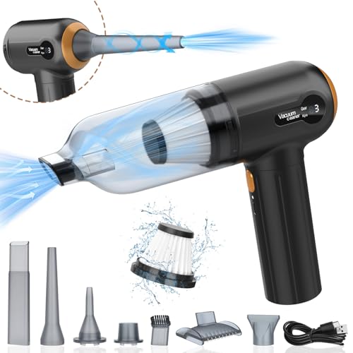 Handstaubsauger, 15000 Pa Leistungsstarker Handstaubsauger Akku, 4 In 1 Leichtes Staubgebläse & Staubsauger, Led Display, USB Wiederaufladbarer Mini Staubsauger Für Auto, Haus & Tierhaar Reinigung von Tiazhan