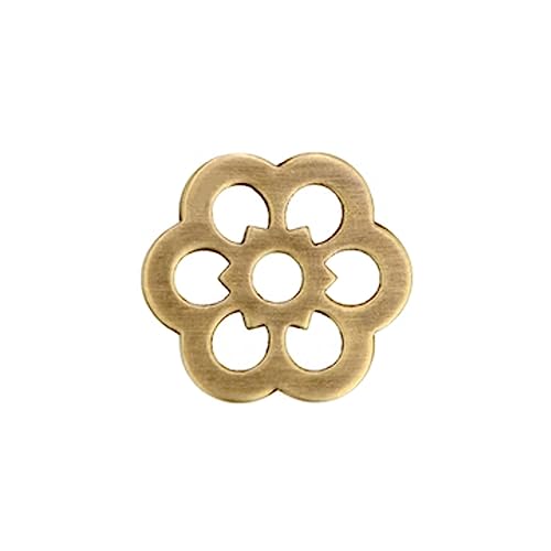 Tiazza 10 Stück Messing Rückplatte Unterlegscheiben Klassische Möbel Dekoration Dichtung Messing Hardware Zubehör (Bronze) von Tiazza