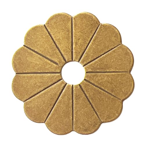 Tiazza 10 Stück Messing Rückplatte Unterlegscheiben Klassische Möbeldekoration Dichtung Messing Hardware Zubehör (Bronze) von Tiazza