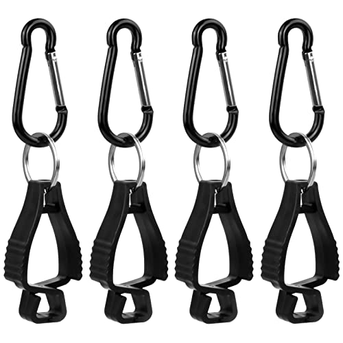 Tibapla 4 Stück Handschuhe Halter, Handschuh Clips Halter, Handschuh Grabber Clip Sicherheit Arbeitshandschuh Clip Handschuhhalter, Sicherheitsarbeitsclips, für Masken Brille Kleiderbügel(Schwarz) von Tibapla