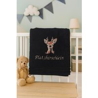Handtuch „Platzhirschlein" - Geschenk Für Jägerkinder Hirsch-Motiv Personalisiert Badetuch Saunatuch Sie Und Ihn Kinder von TibasZaubernadel