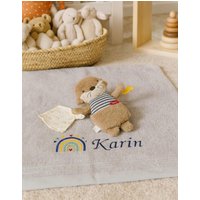 Kindergarten Geschenk-Otter Und Handtuch Mit Name-Regenbogen-Personalisiertes Set Für Jungen Mädchen-Geburtstag Weihnachten Kindergarten Geschenk-Otter Und Handtuch Mit Name-Regenbogen-Personalisiertes Set Für Jungen Mädchen-Geburtstag Weihnachten von TibasZaubernadel