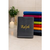 Personalisiertes Handtuch Mit Namen Bestickt, Badetuch, Geschenk, Handtücher Für Männer Frauen Kinder, Hochwertiges Viele Farben von TibasZaubernadel