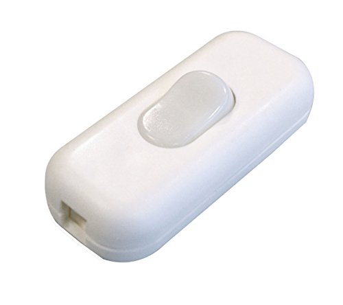 Tibelec 535610 Leuchtender Schalter, 2-polig mit Druckknopf in weiss von Tibelec