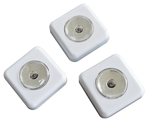 tibelec 343610 Kit Mini Bullauge LED Batteriebetrieben Kunststoff 1 W weiß 27 x 70 mm 3-teilig von Tibelec