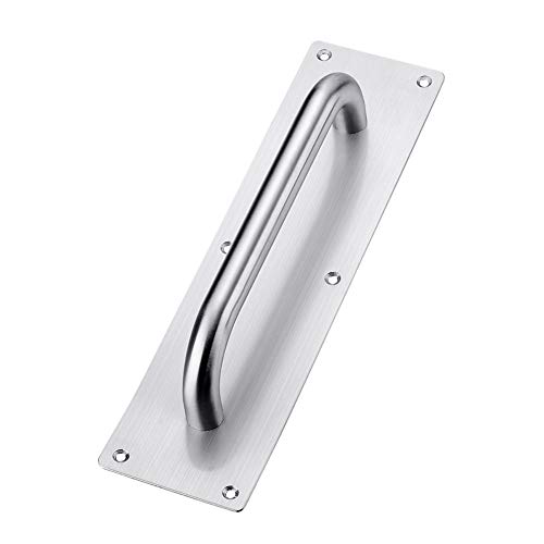 Schiebetürgriff, Tiberham Heavy Duty Edelstahl Pull Push Türgriffe mit Rückplatte, Torgriff Toilettentür Zugplatte Holzschrank Schrankgriff Hardware (300 x 80 mm) von Tiberham