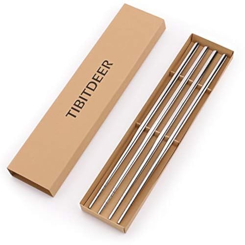 Tibitdeer Titan-Essstäbchen, 2 Paar Ultraleicht, Professionelles (Ti) Besteck-Set, Wiederverwendbar, Spülmaschinenfest (Polishing) von Tibitdeer