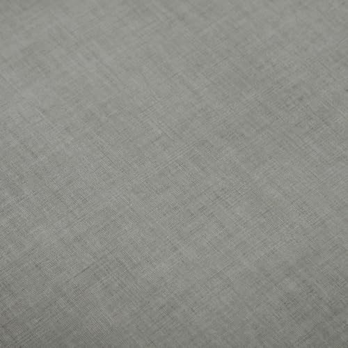 Wachstuch Tischdecke oval abwaschbar Leinenoptik grob Struktur Gartentischdecke fleckenabweisend (Hellgrau, 140x180 cm) von TiborTex