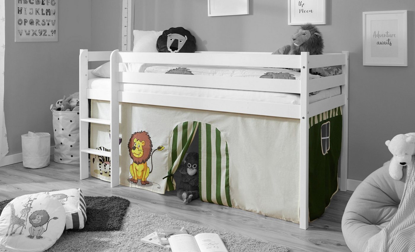 Bettvorhang Vorhang für Kinder Hochbett Etagenbett mit Motiv, Ticaa von Ticaa