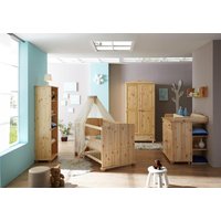 Ticaa Babyzimmer-Komplettset "Adam", (Set, 5 St., Bett + Wickelkommode + Schrank + Unterstellregal + Standregal) von TICAA