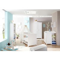 Ticaa Babyzimmer-Komplettset "Adam", (Set, 5 St., Bett + Wickelkommode + Schrank + Unterstellregal + Standregal) von TICAA