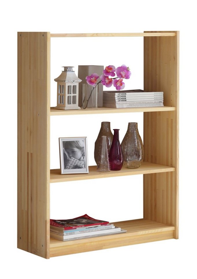 Ticaa Standregal Standregal Bücherregal Kiefer Natur H111cm von Ticaa