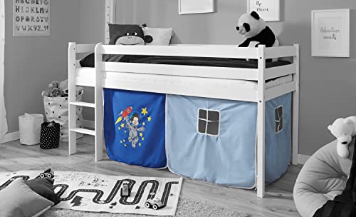 TiCAA Vorhang für Kinder Hochbett Etagenbett mit Motiv von TiCAA