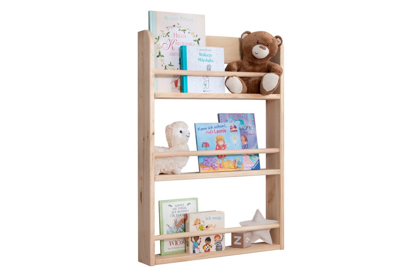 Ticaa Wandregal Kinder Bücherregal Toni 55x80 & 60x130, in verschiedenen Farben erhältlich Ticaa Wandregal Kinder Bücherregal Toni 55x80 & 60x130, in verschiedenen Farben erhältlich von Ticaa