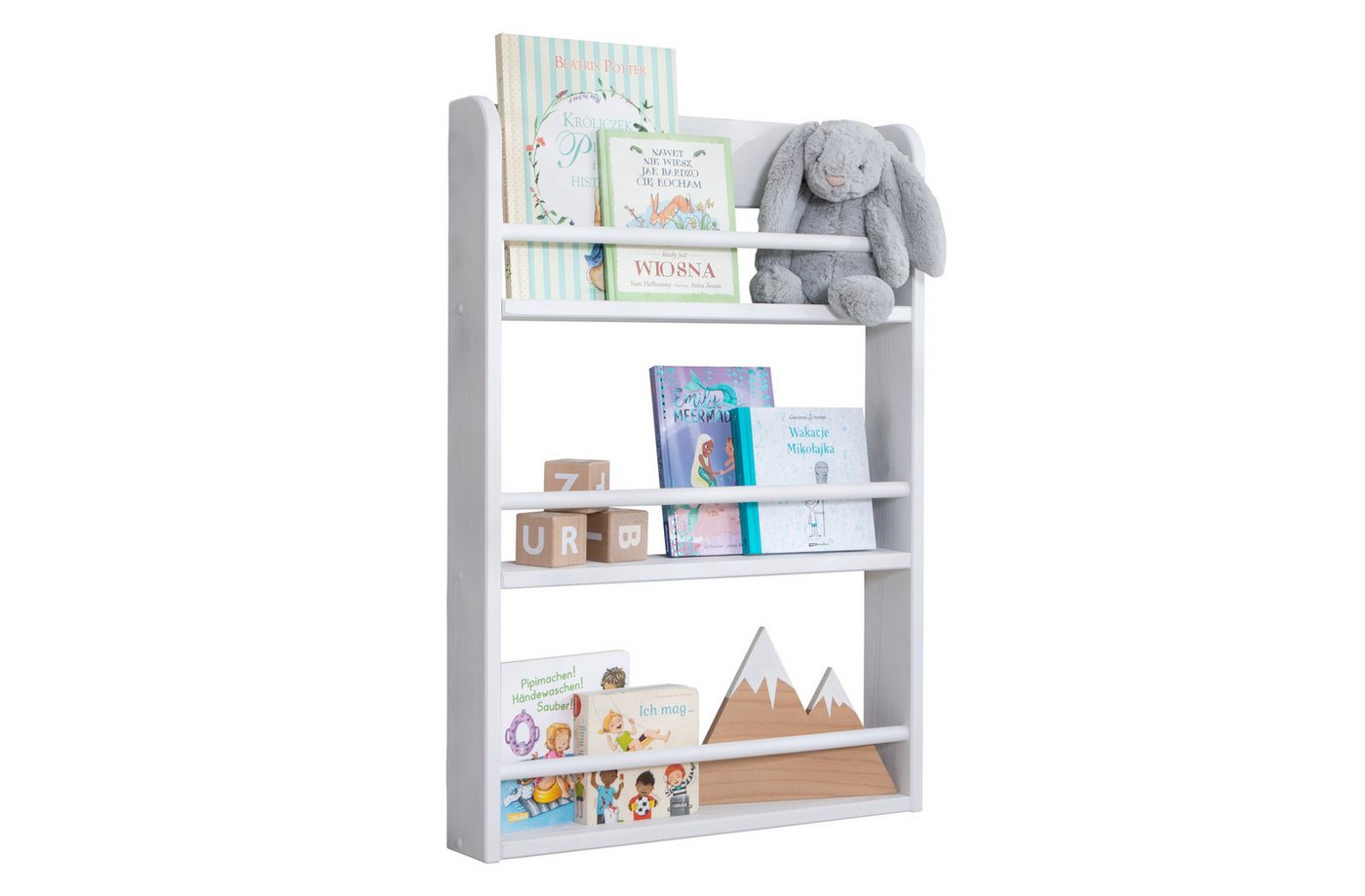Ticaa Wandregal Kinder Bücherregal Toni 55x80 & 60x130, in verschiedenen Farben erhältlich Ticaa Wandregal Kinder Bücherregal Toni 55x80 & 60x130, in verschiedenen Farben erhältlich von Ticaa