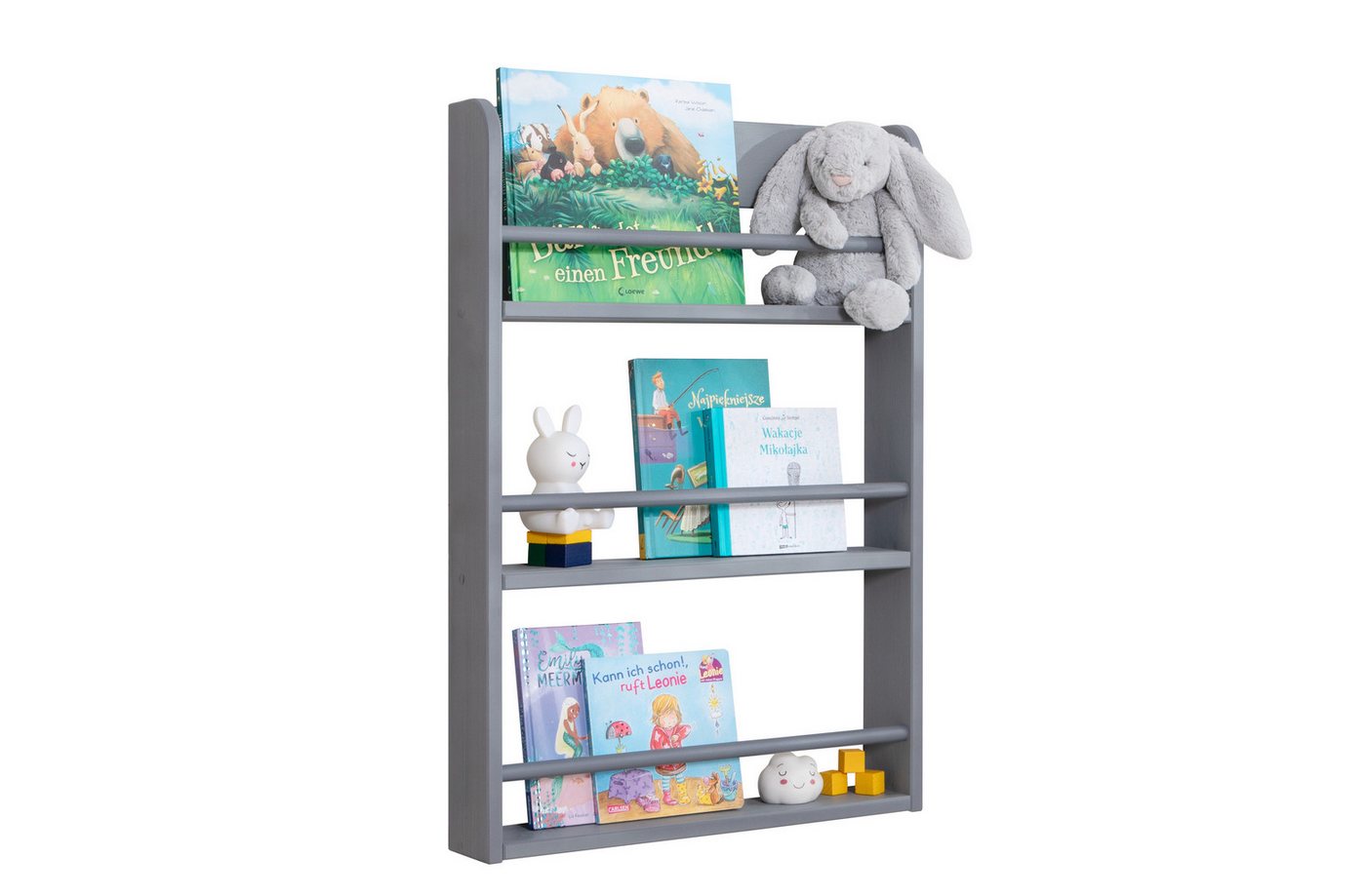 Ticaa Wandregal Kinder Bücherregal Toni 55x80 & 60x130, in verschiedenen Farben erhältlich Ticaa Wandregal Kinder Bücherregal Toni 55x80 & 60x130, in verschiedenen Farben erhältlich von Ticaa