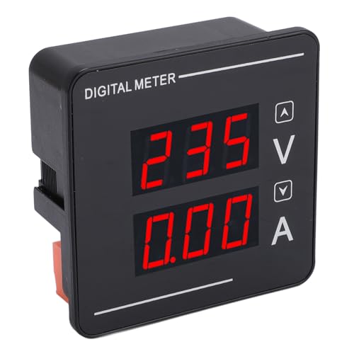 AC Digital Display Voltmeter, AC50-500V 0-120A Wechselstromspannungsstrommesser Digitalanzeige Eingebettete Installation AC Voltmeter Amperemeter von Ticfox