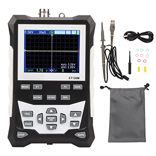 Handheld Digital Oszilloskop, 120 -MHz -Wellenformbandbreite Hohe Genauigkeit 2.4in TFT Digitale Farbe Analoges Oszilloskop -Kit für Feldarbeit Handheld Digital Oszilloskop, 120 -MHz -Wellenformbandbreite Hohe Genauigkeit 2.4in TFT Digitale Farbe Analoges Oszilloskop -Kit für Feldarbeit von Ticfox