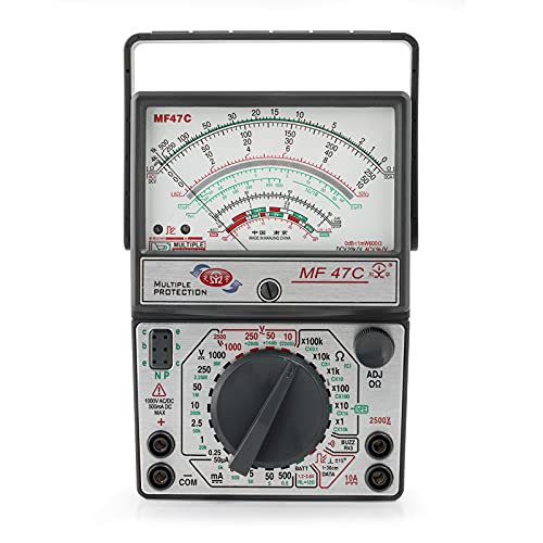Ticfox MF47 AC/DC Analoganzeige Zeiger Multimeter Spannung Strom Widerstand Kapazitätsprüfer Ticfox MF47 AC/DC Analoganzeige Zeiger Multimeter Spannung Strom Widerstand Kapazitätsprüfer von TICFOX
