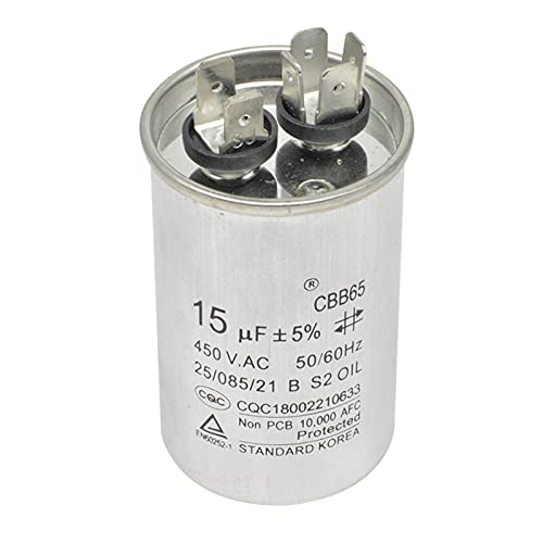 Ticfox Wechselstrommotor Kondensator Klimaanlage Kompressor Startkondensator CBB65 450VAC 15uF von TICFOX